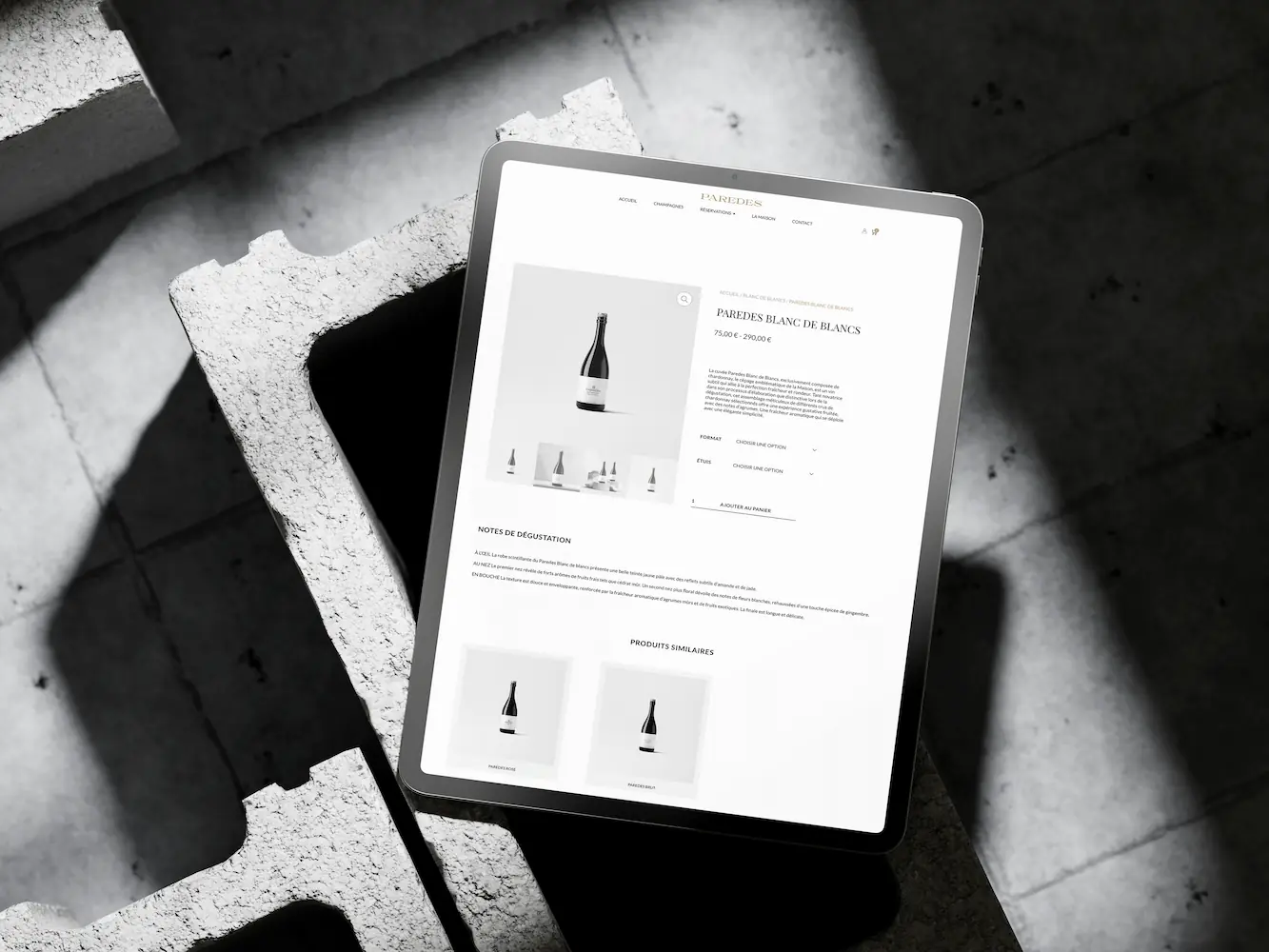 Projet Web Champagne Paredes
